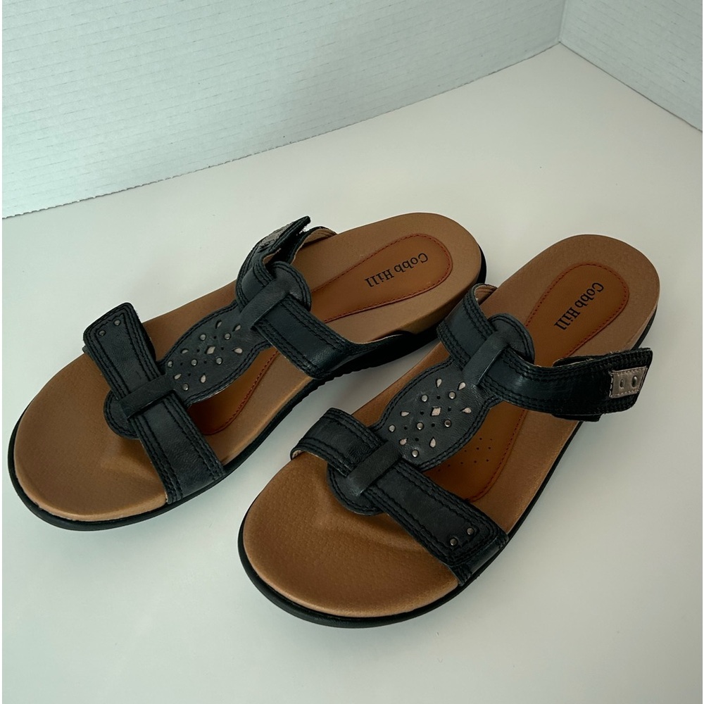 Cobb Hill Rubey Perf Slide Sandals New